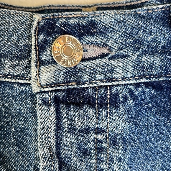 Edwin Cai Jean Cutoff Denim Shorts In Maui Size 33 - Picture 7 of 14
